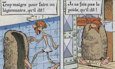 Asterix "je ne fais pas le poids, qu'il dit!"